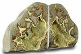 Crystal Filled Septarian Geode Bookends - Utah #288944-2